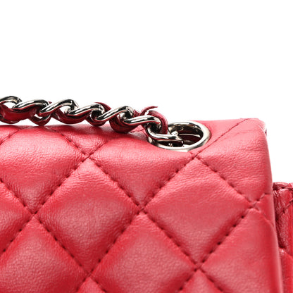 Chanel Lambskin Quilted Extra Mini Rectangular Flap Red 11 of 11