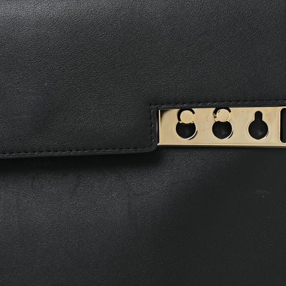 Delvaux Calfskin MM Tempete Satchel Black 9 of 22