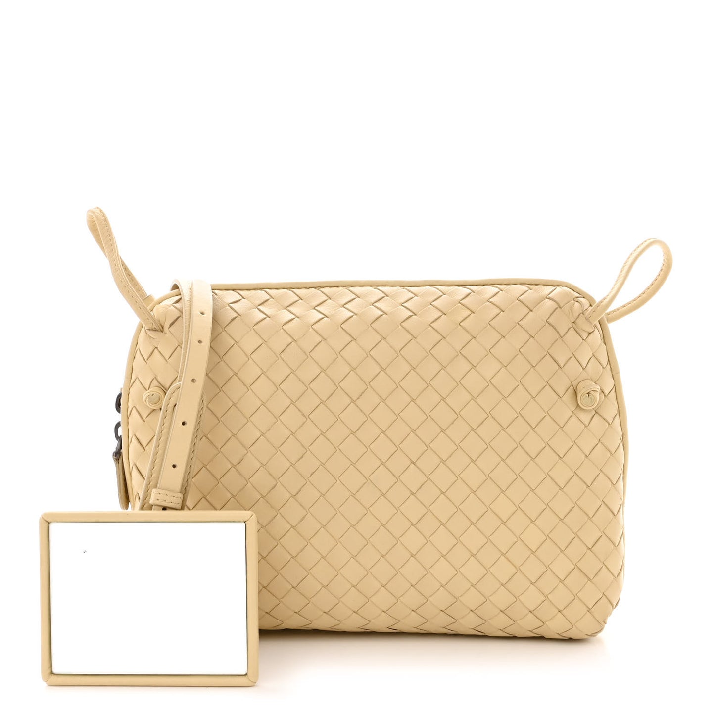Nappa Intrecciato Nodini Crossbody Messenger Mink