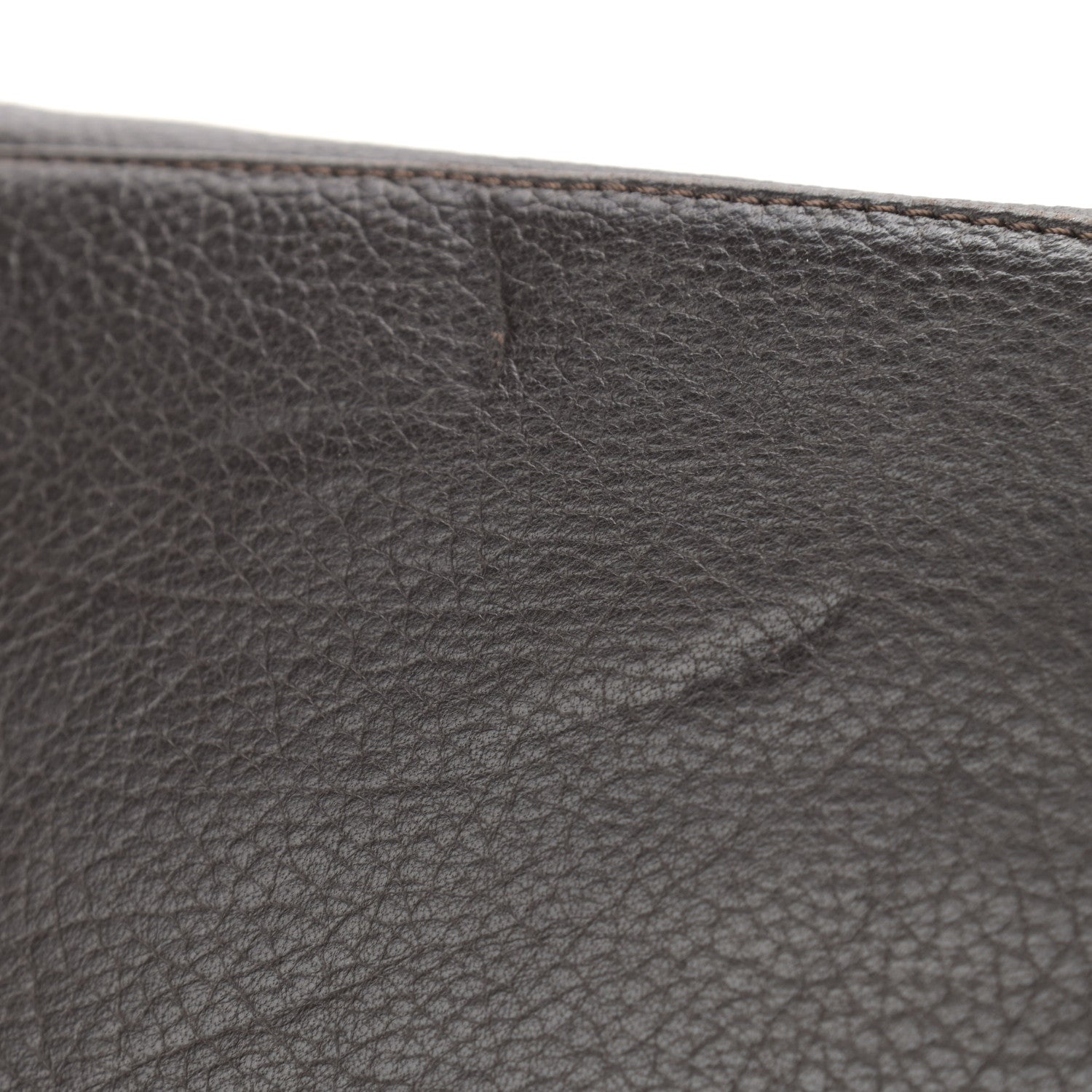 Jimmy Choo Grainy Calfskin Large Rosalie Satchel Grey 9 of 10