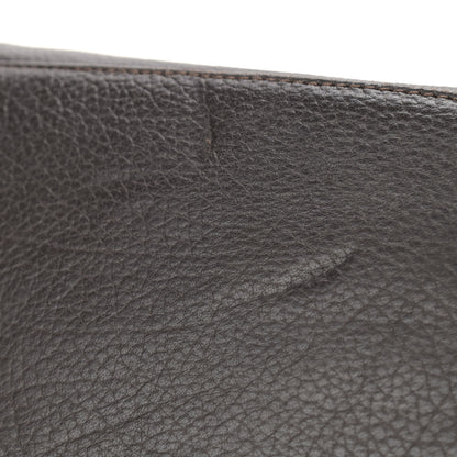 Jimmy Choo Grainy Calfskin Large Rosalie Satchel Grey 9 of 10