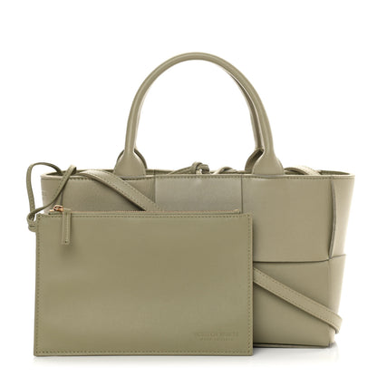 Bottega Veneta Nappa Maxi Intreccio Mini Arco Tote Taupe 1 of 11