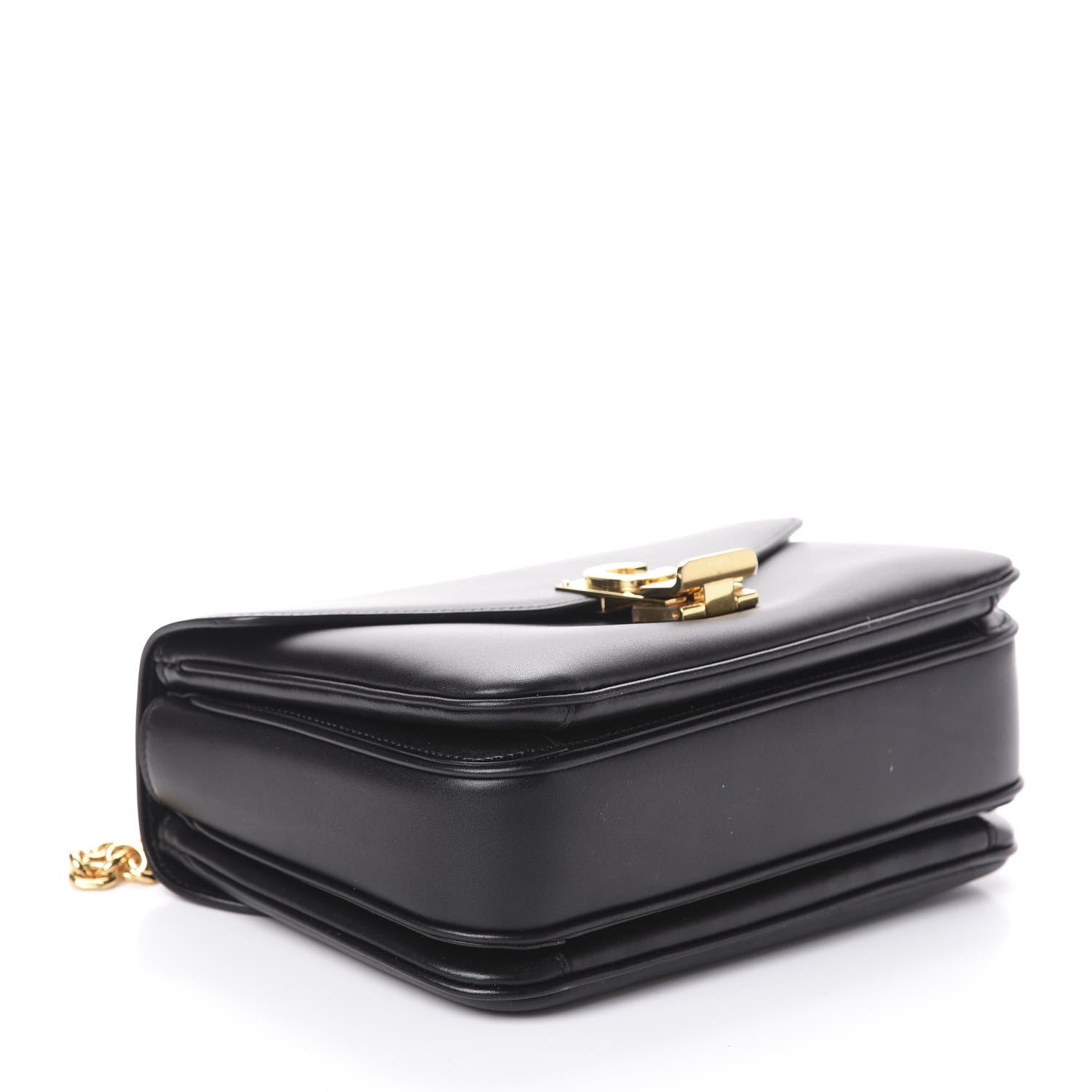 Celine Shiny Calfskin Medium C Bag Black 4 of 9