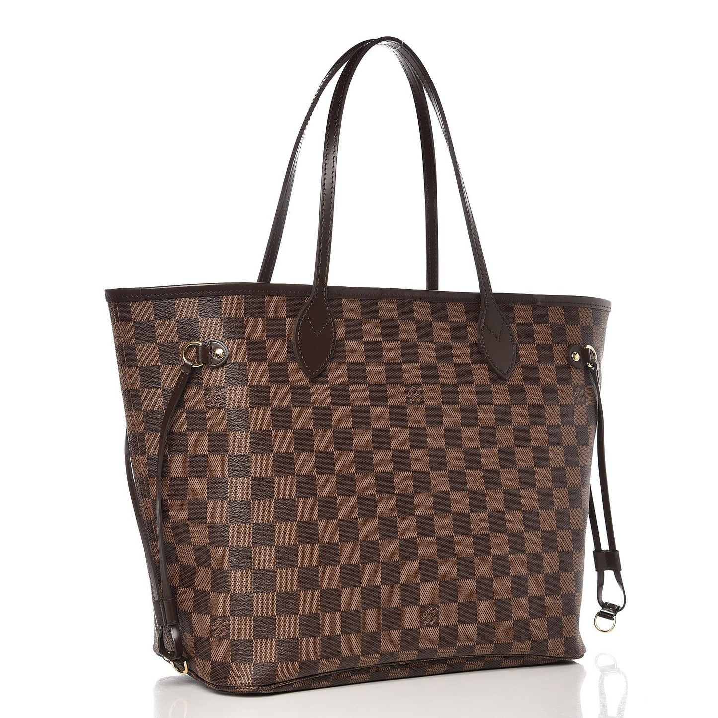 Damier Ebene Neo Neverfull MM Rose Ballerine