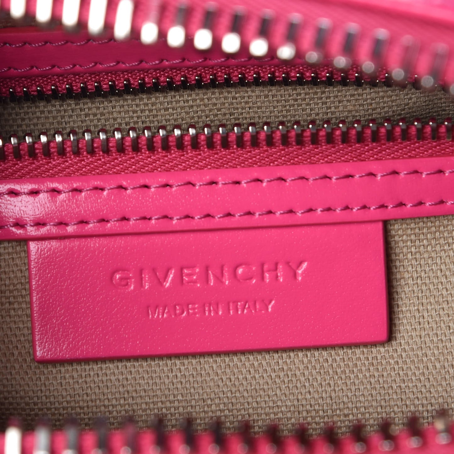 Shiny Lord Calfskin Mini Antigona Shocking Pink