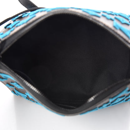 Louis Vuitton Monogram Tuffetage Triangle Messenger Turquoise 5 of 10