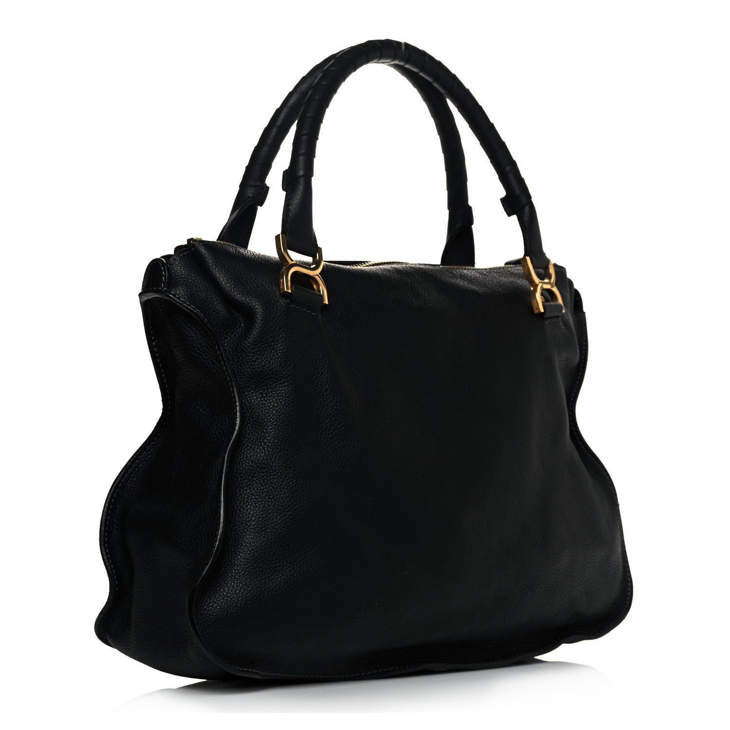 Chloe Calfskin Large Marcie Satchel Black 3 of 12