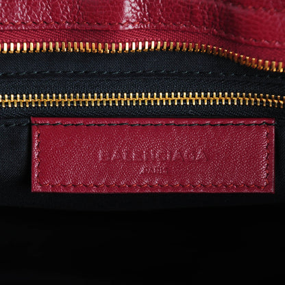 Balenciaga Shiny Goatskin Gold Metallic Edge Hardware City Rouge Brique Rouge Grenade 6 of 7