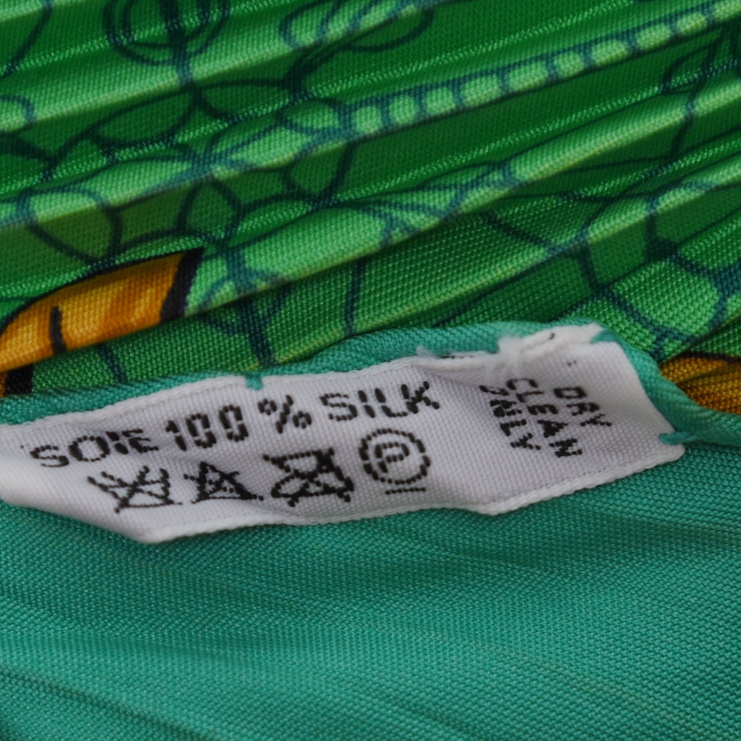 Silk Plisse Les Bissone De Venise Scarf 90