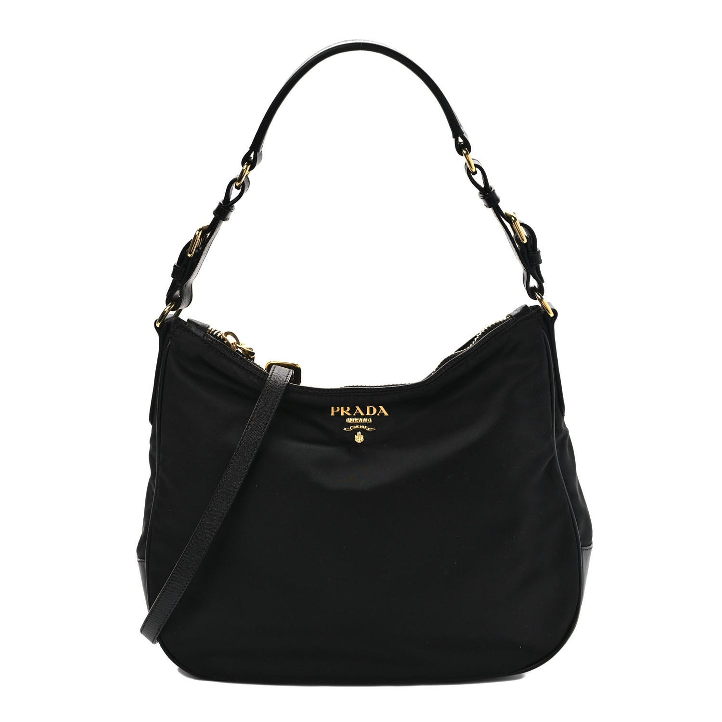 Tessuto Nylon Shoulder Bag Black