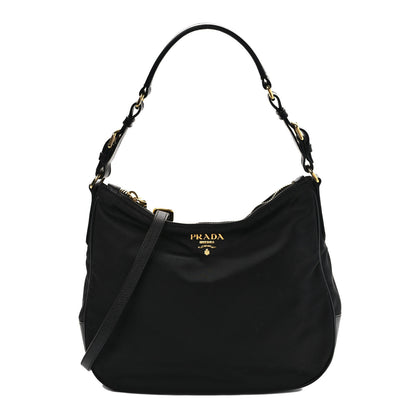 Prada Tessuto Nylon Shoulder Bag Black 1 of 10