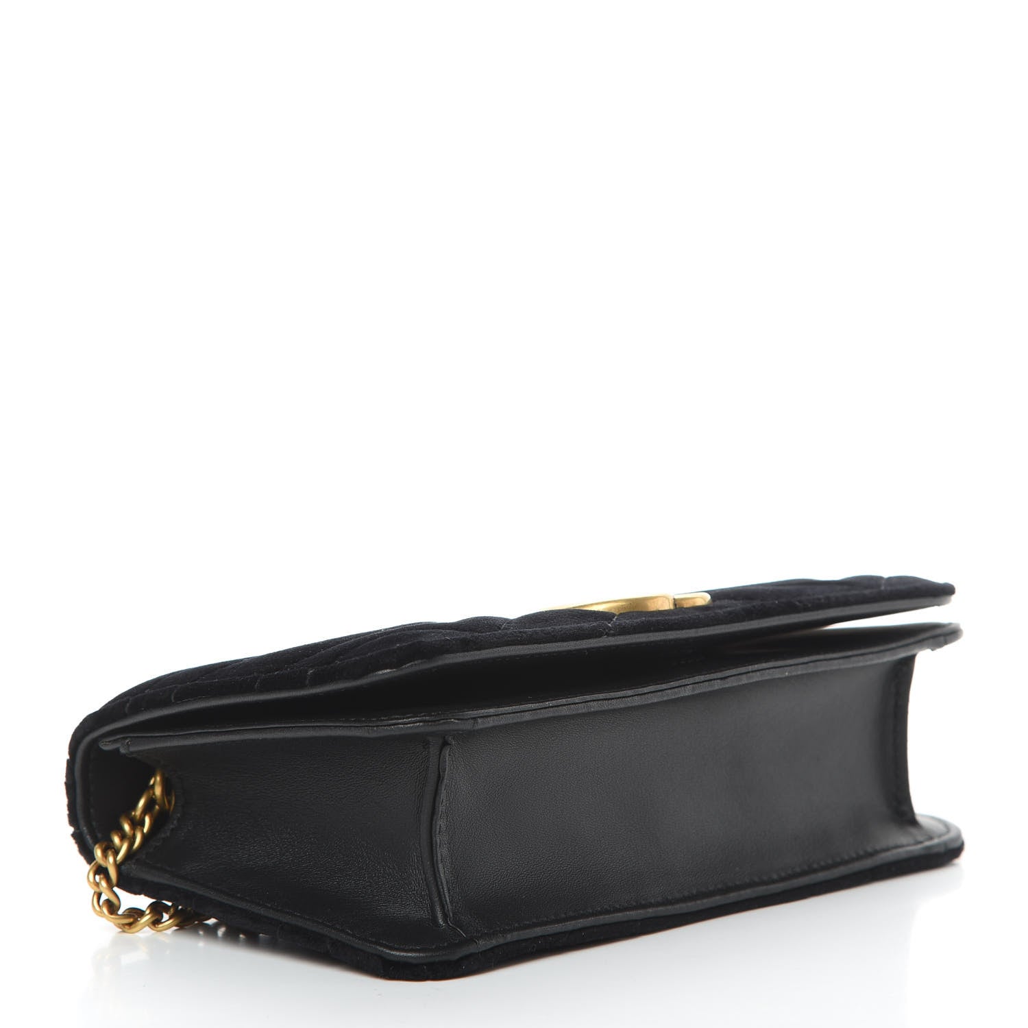 Gucci Velvet Matelasse GG Marmont Mini Bag Black 4 of 10