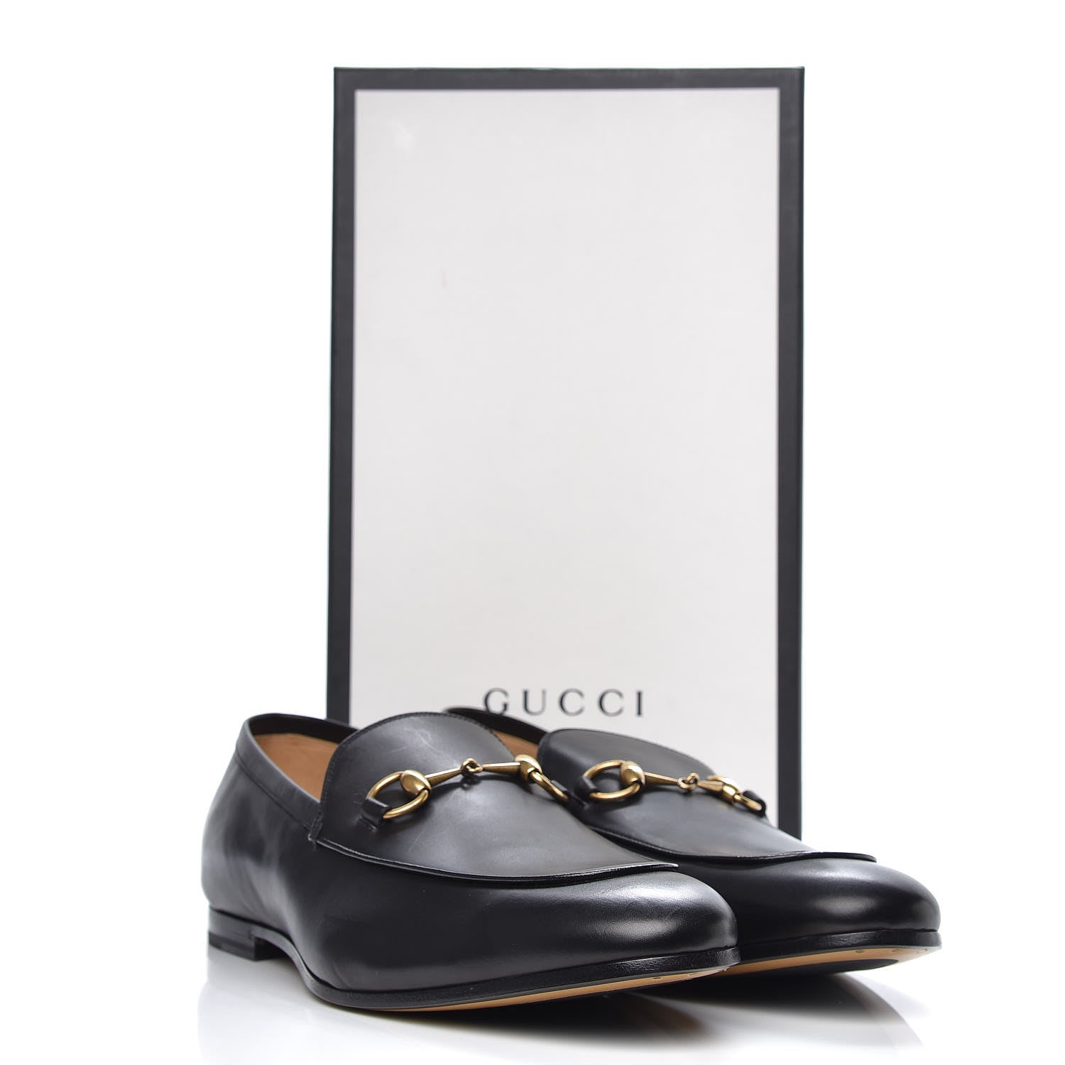 Gucci Calfskin Horsebit Mens Jordaan Loafers 11 Black 11 of 11