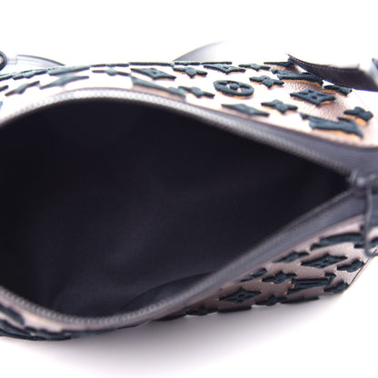 Louis Vuitton Monogram Tuffetage Triangle Messenger Black 6 of 12