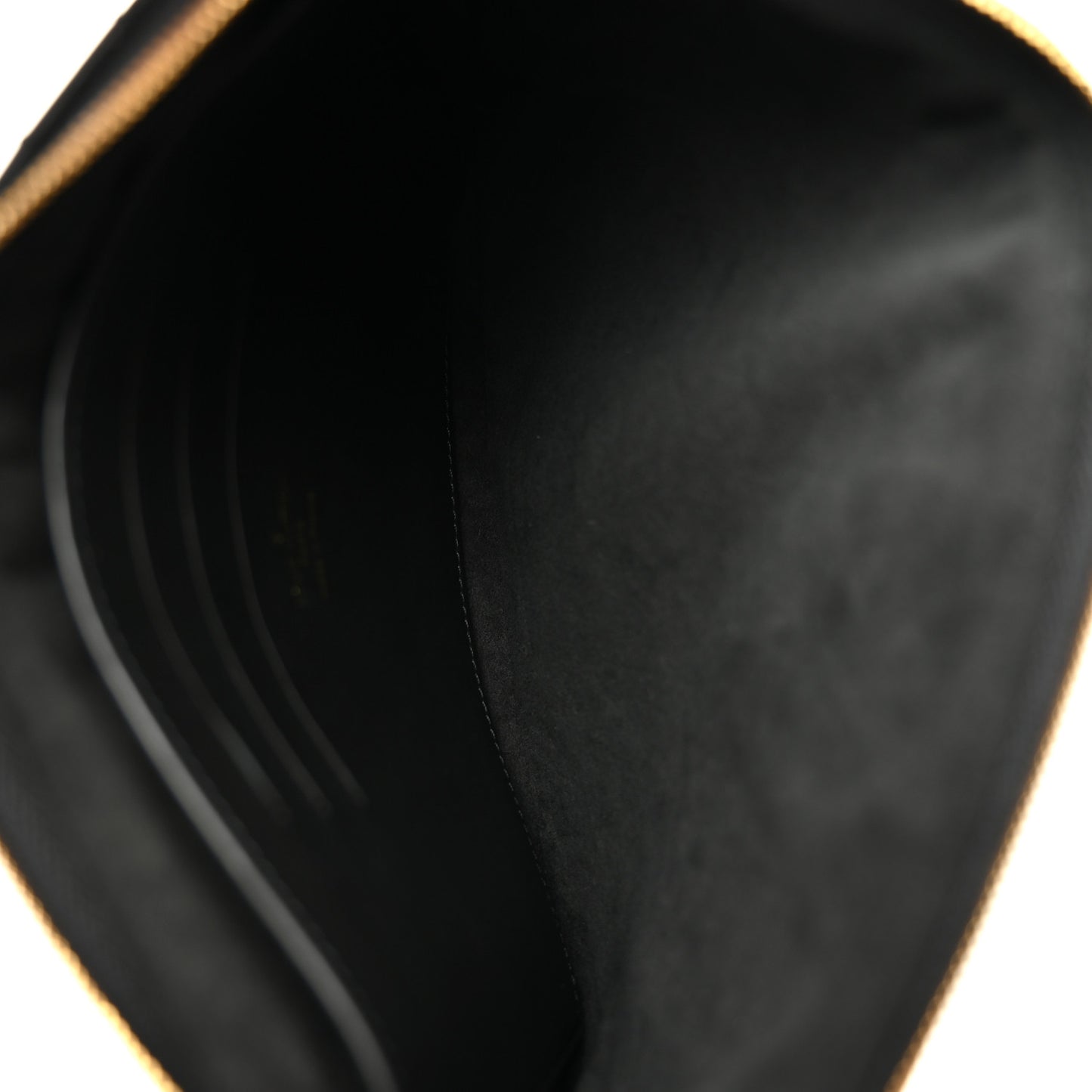 Calfskin New Wave Zipped Pochette Black