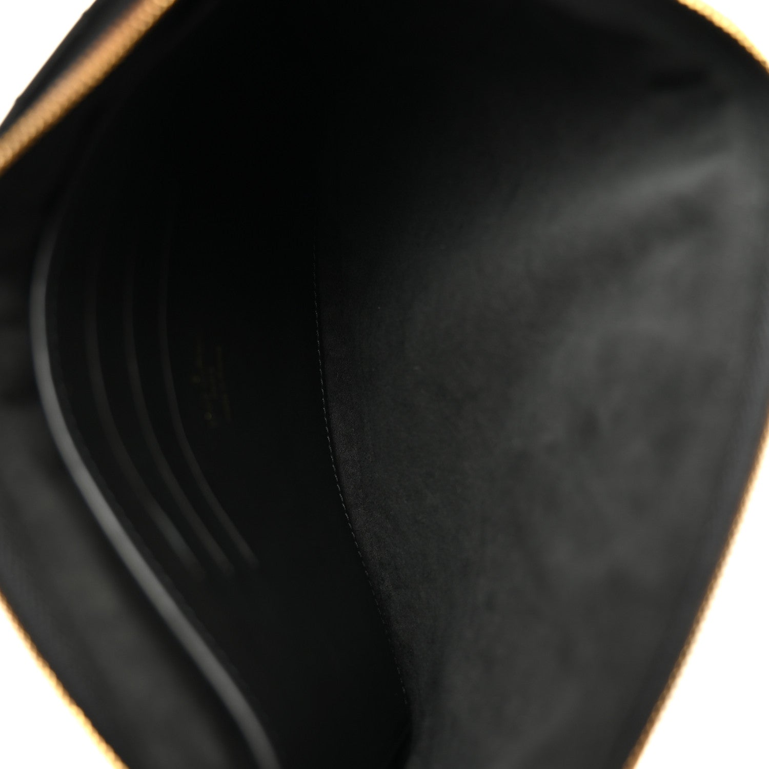 Louis Vuitton Calfskin New Wave Zipped Pochette Black 5 of 7