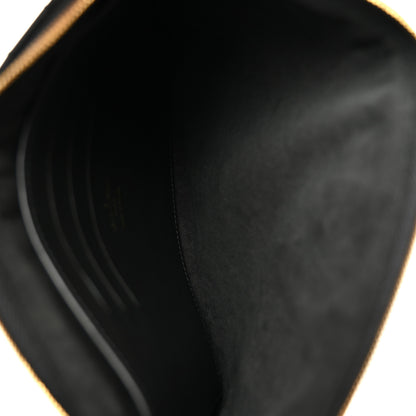 Louis Vuitton Calfskin New Wave Zipped Pochette Black 5 of 7