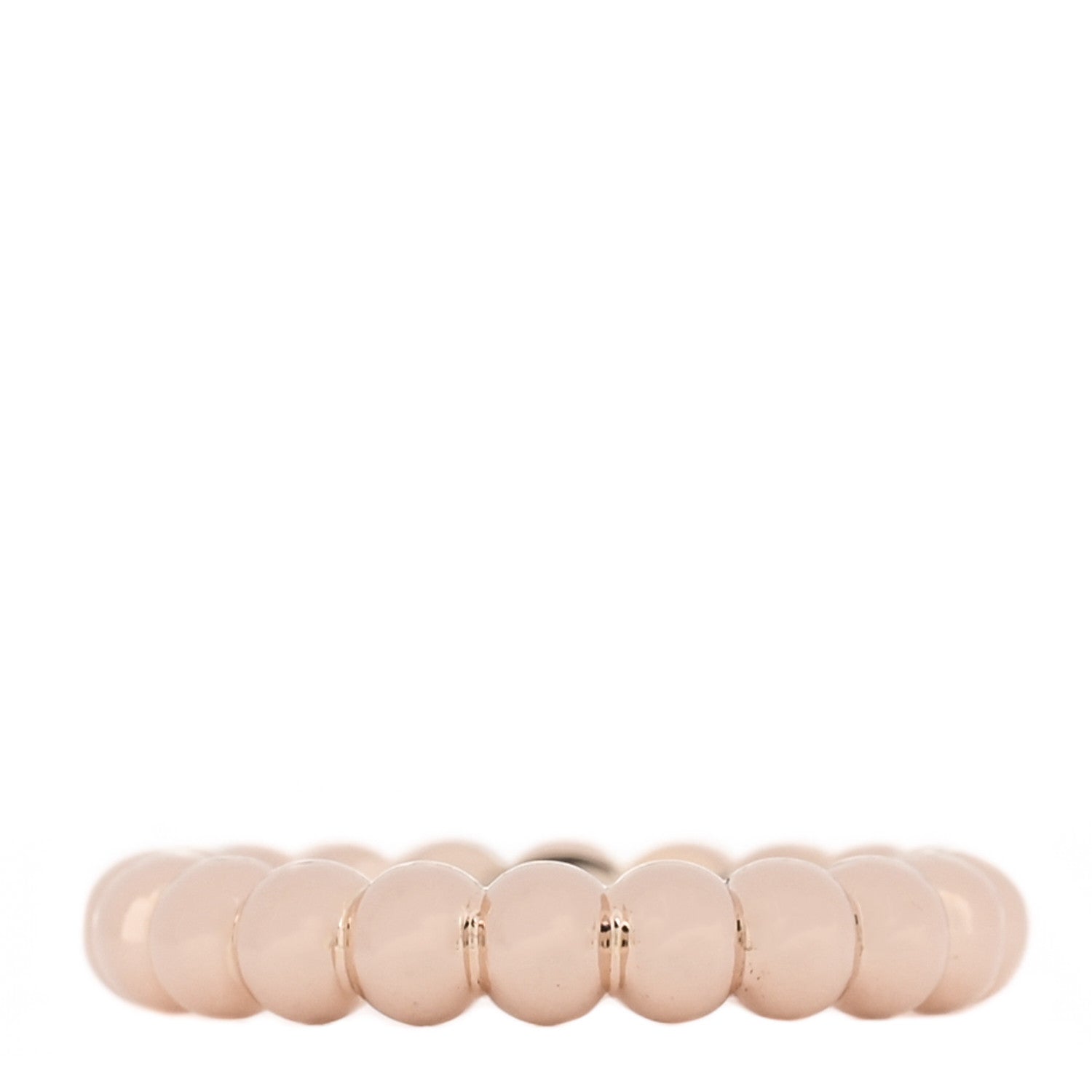 Van Cleef & Arpels 18K Rose Gold Medium Perlee Ring 50 5.25 1 of 4