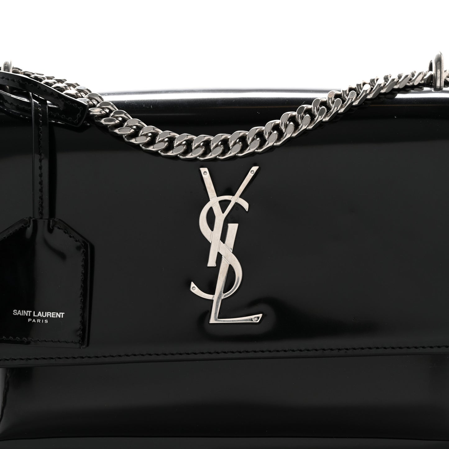 Glazed Calfskin Medium Monogram Sunset Black