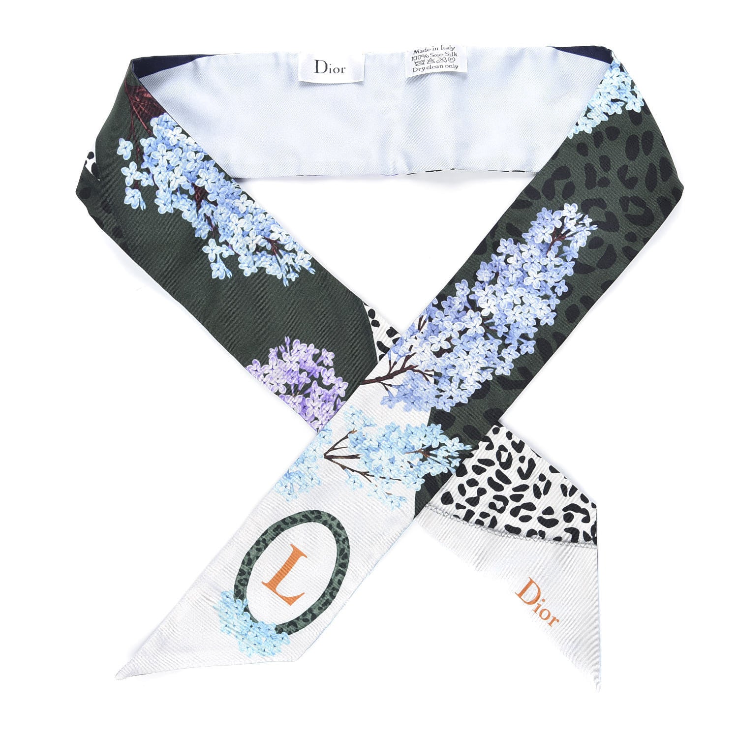 Christian Dior Silk ABCDior L Mitzah Scarf 1 of 3