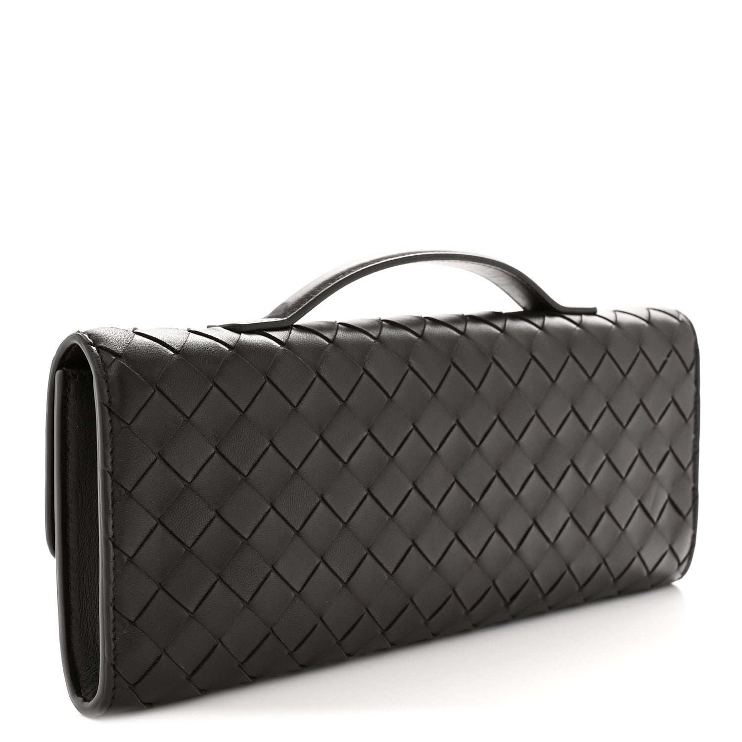 Bottega Veneta Nappa Intrecciato Long Andiamo Top Handle Clutch Fondant 3 of 10