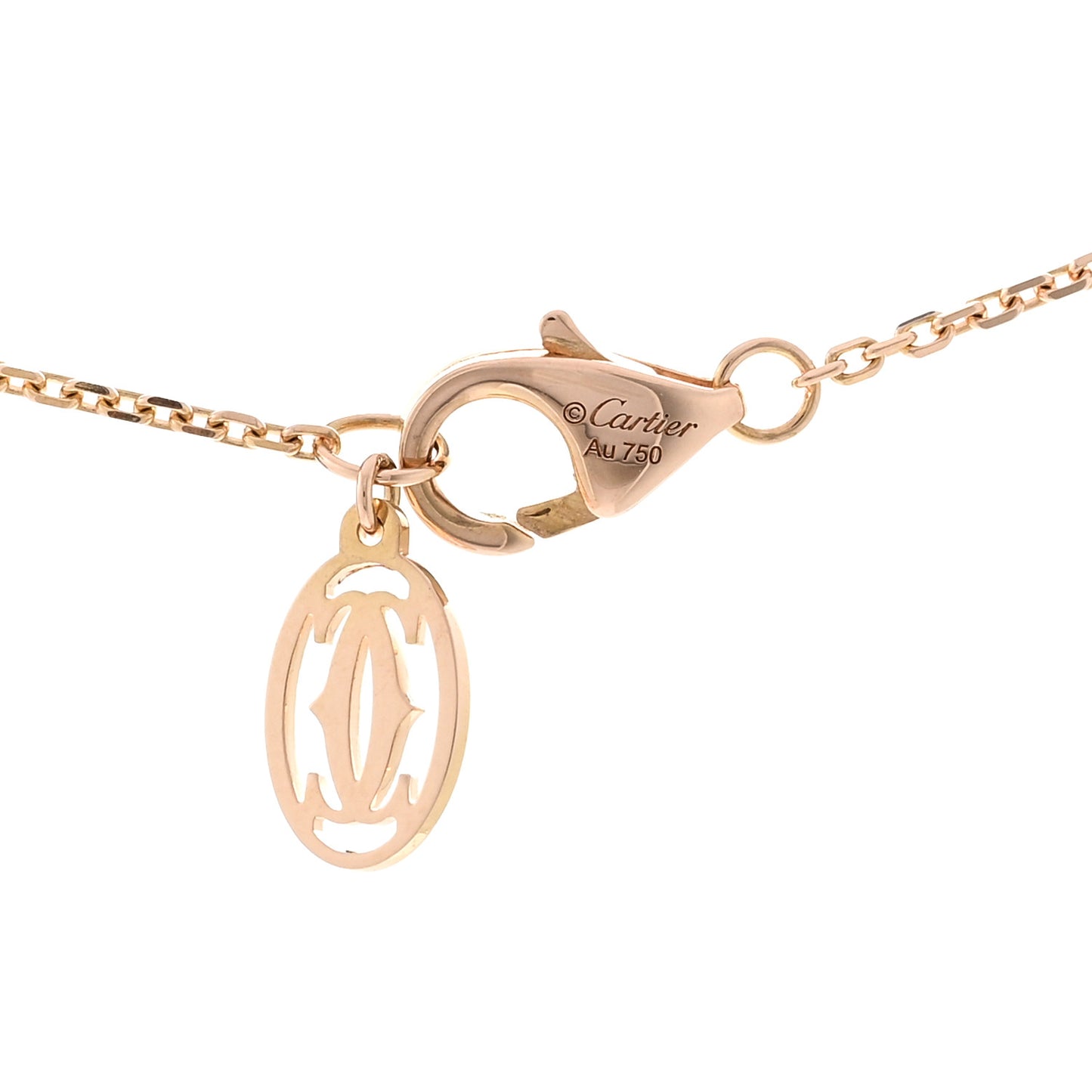 18K Pink Gold Diamond XS D'Amour Pendant Necklace