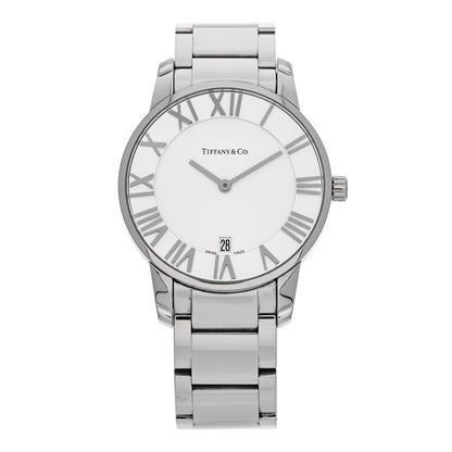 Tiffany Stainless Steel 37mm Atlas 2-Hand Quartz Watch 1 of 4