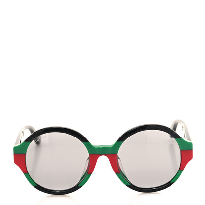 Gucci Round Web Sunglasses GG0280SA Black Green 2 of 8