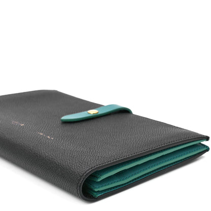 Celine Grained Calfskin Large Multifunction Strap Wallet Black Cactus 11 of 11