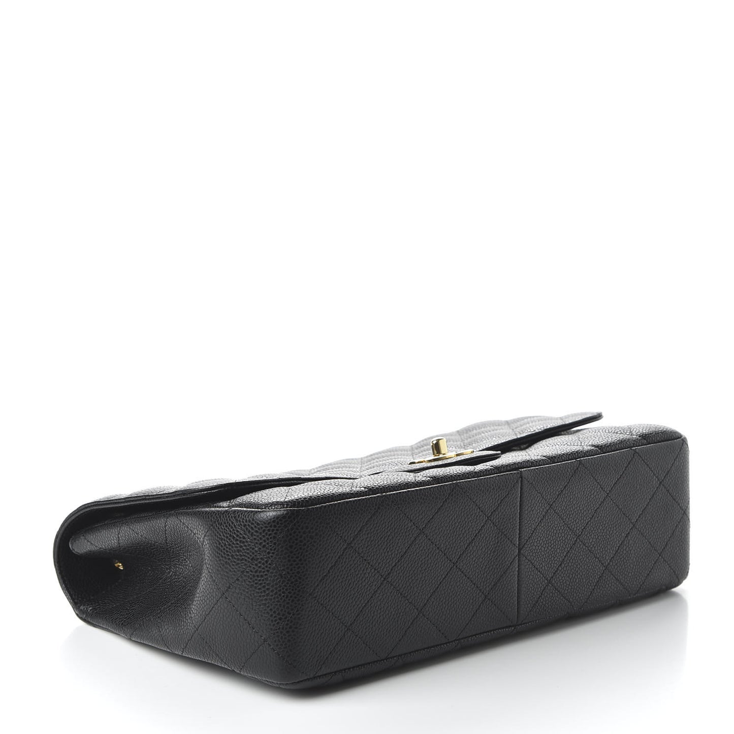 Caviar Quilted Jumbo Single Flap Black