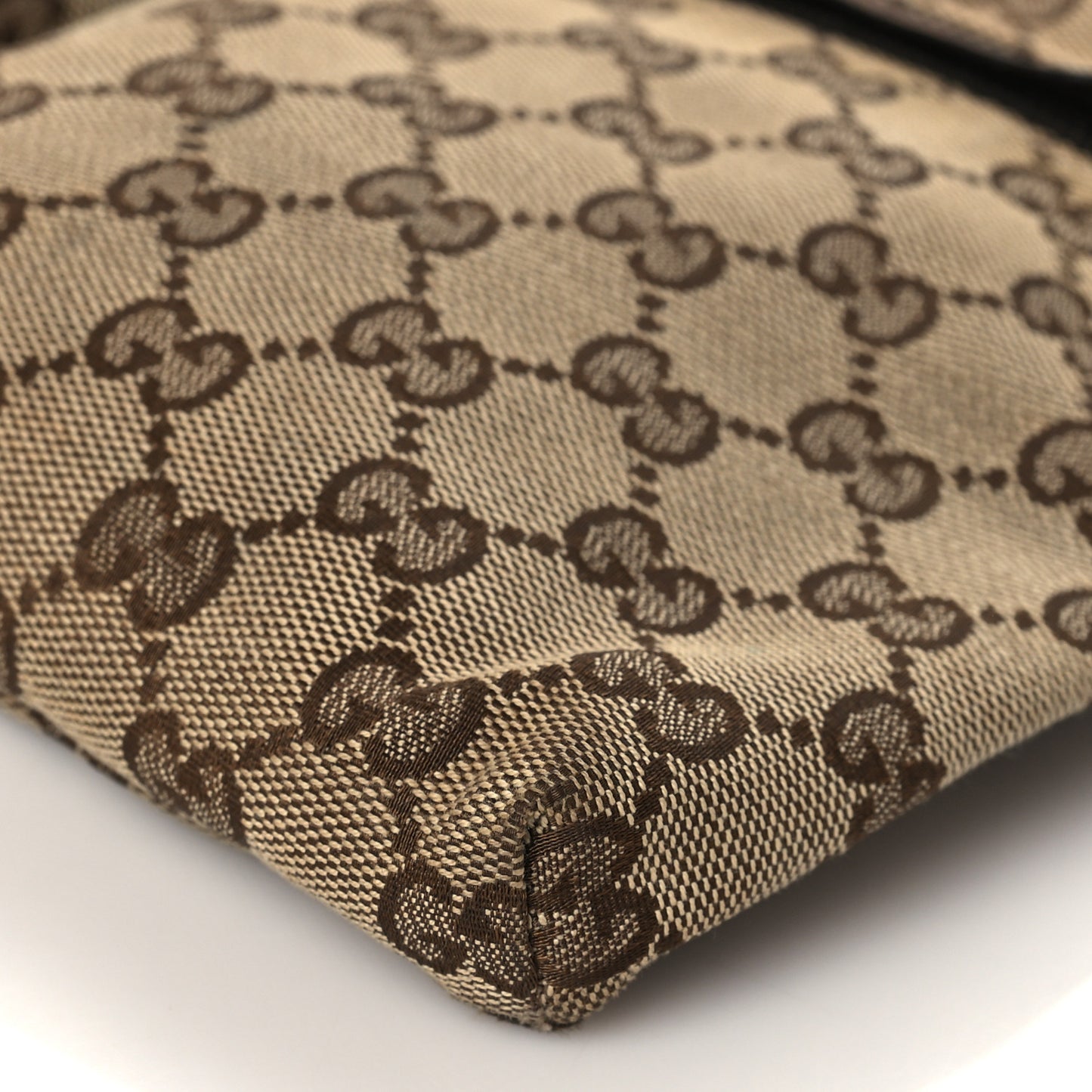 GG Monogram Double Pocket Belt Bag Dark Brown