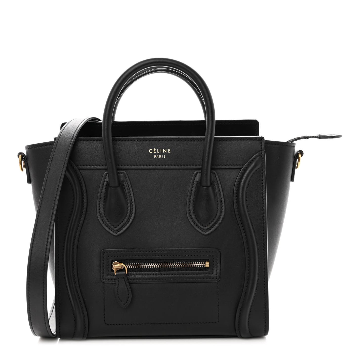 Smooth Calfskin Nano Luggage Black