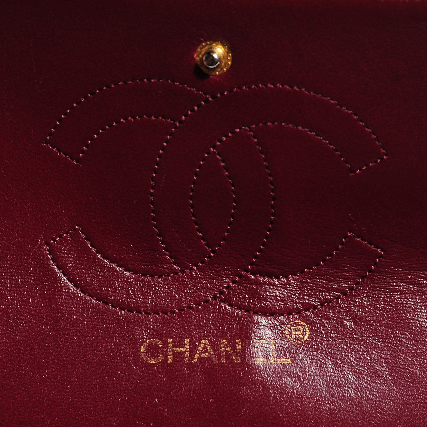 Chanel Lambskin Quilted Medium Double Flap Black 6 of 9