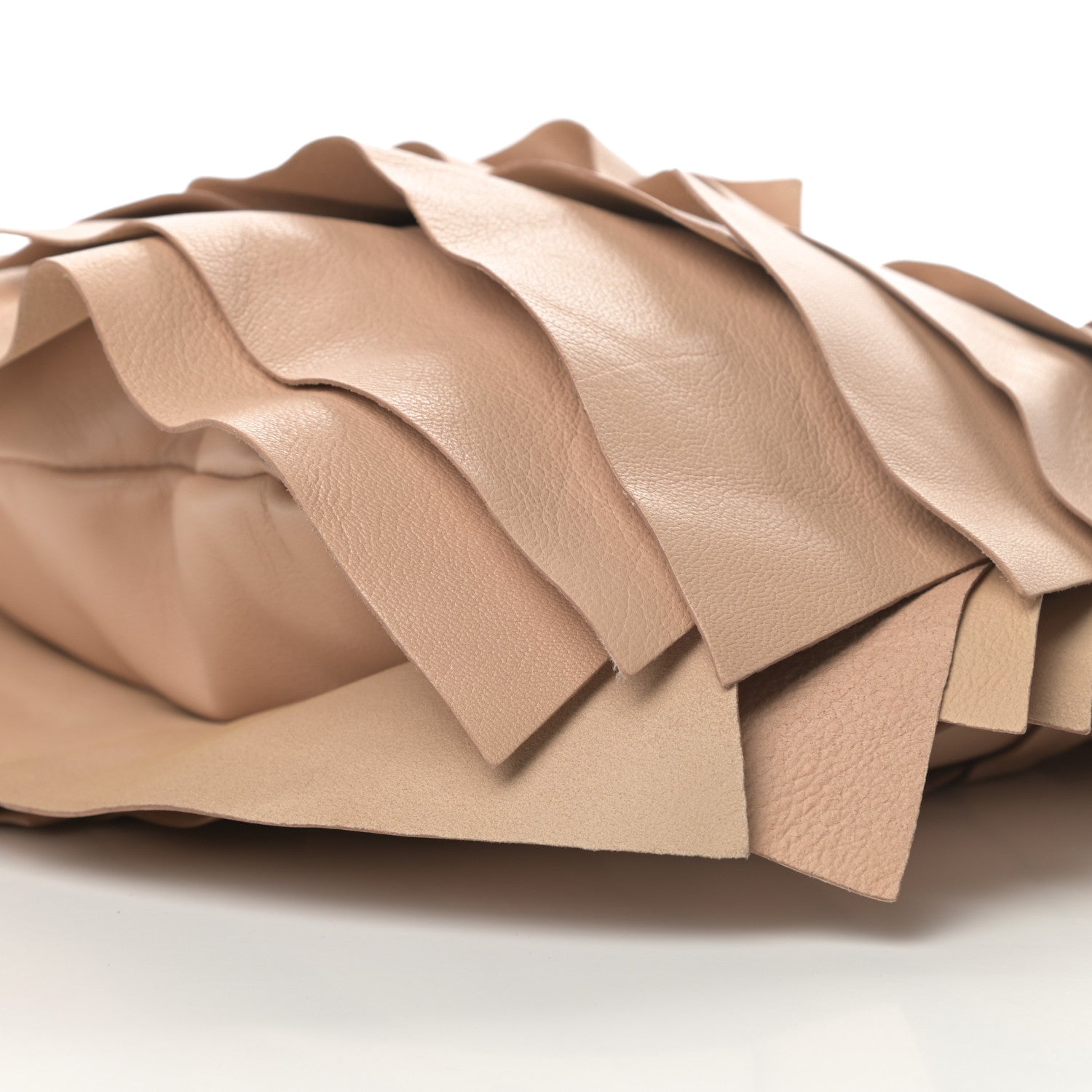 Saint Laurent Chevre Ruffle Saint Tropez Beige 10 of 12