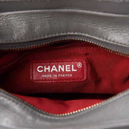 Chanel Tweed Calfskin Quilted Small Gabrielle Hobo Grey 6 of 11