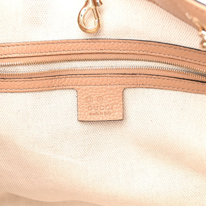 Gucci Pebbled Calfskin Medium Soho Chain Shoulder Bag Camelia 6 of 11