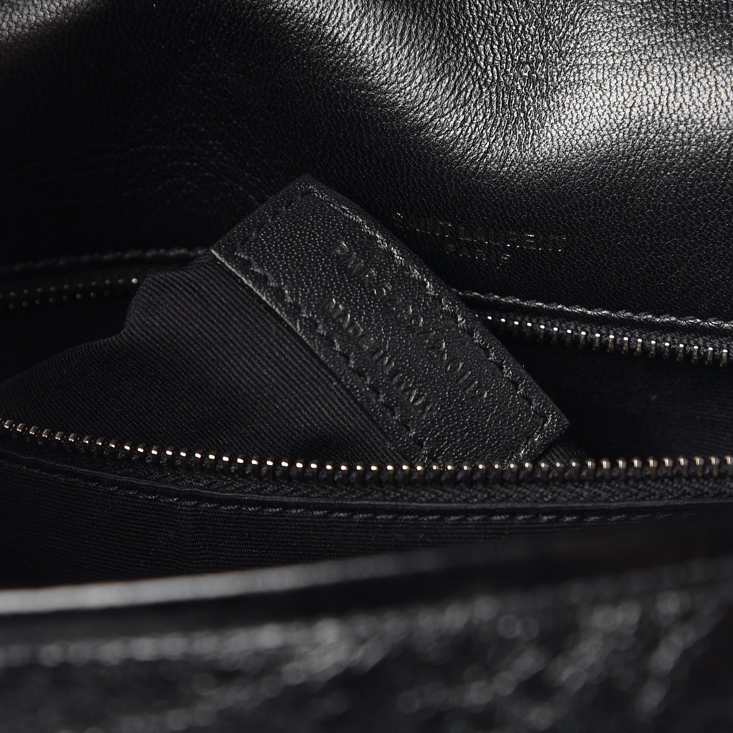 Saint Laurent Crinkled Calfskin Matelasse Monogram Medium Niki Chain Satchel Black 8 of 12