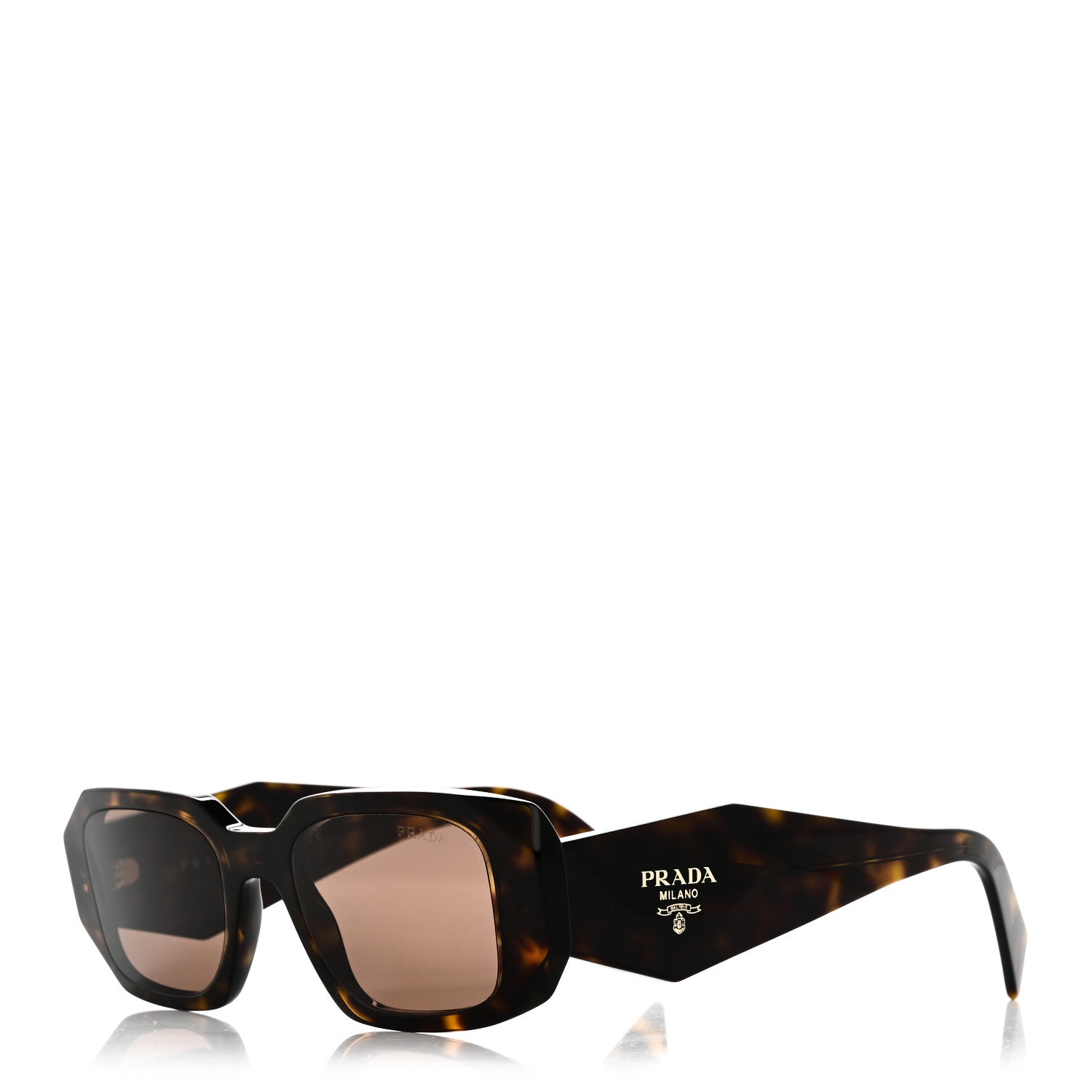 Prada Acetate Symbole Sunglasses SPR 17W Havana 1 of 7