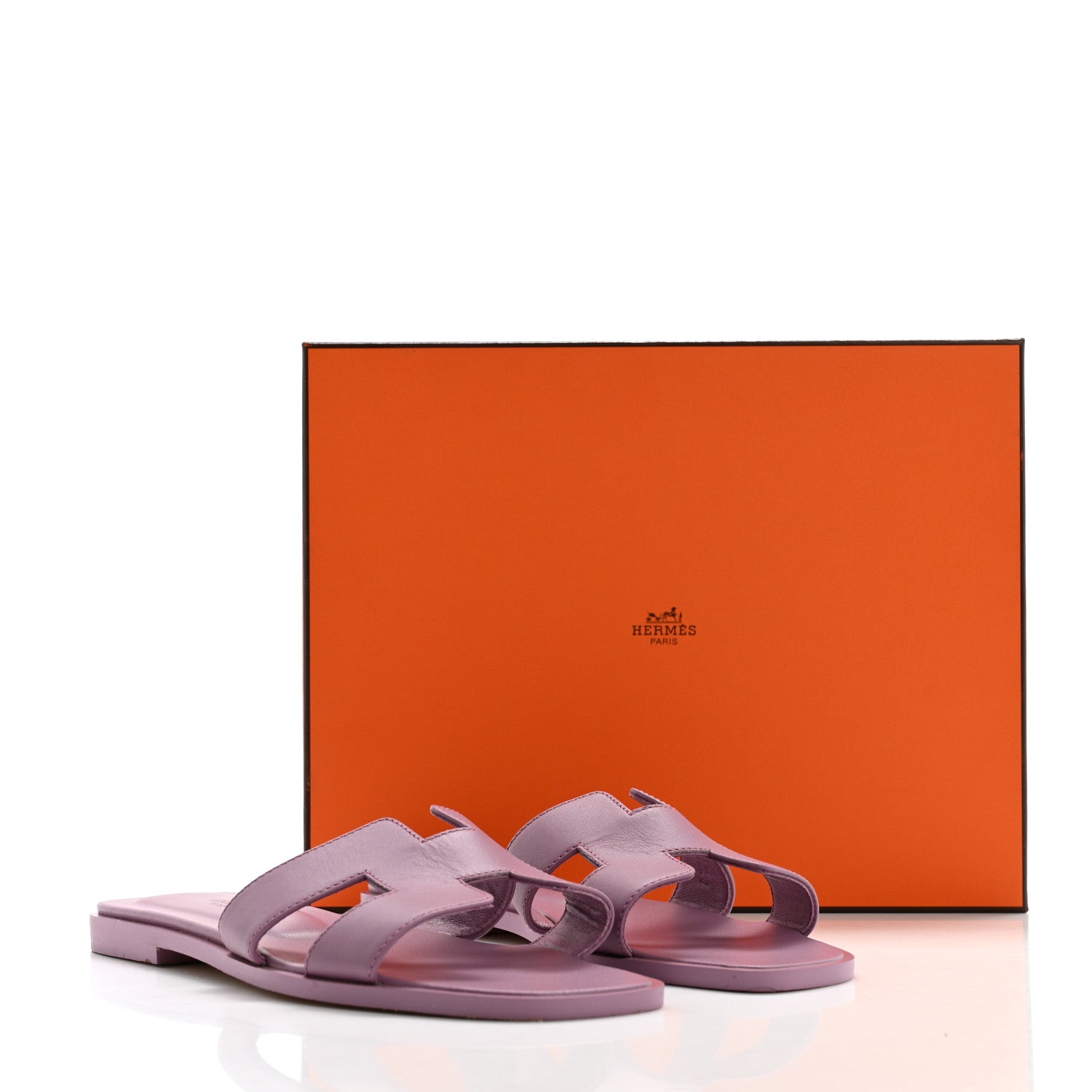 Hermes Calfskin Oran Sandals 37 Bruyère 9 of 9
