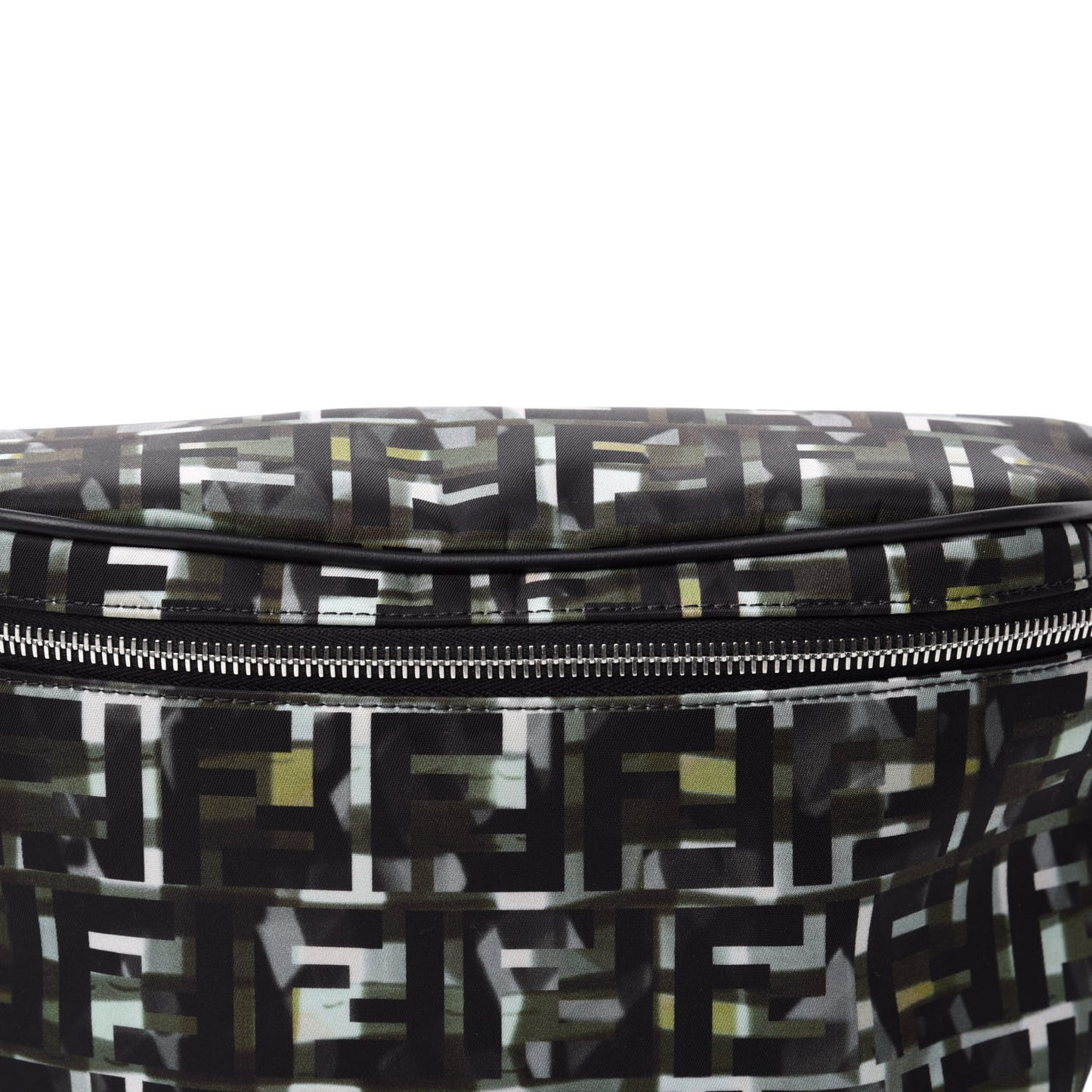 Nylon CamouFF Belt Bag Black Multicolor