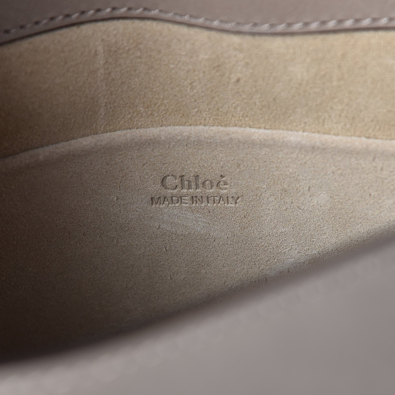 Chloe Calfskin Suede Medium Nile Bracelet Bag Motty Grey 6 of 8