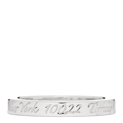 Tiffany Sterling Silver Narrow Notes Ring 53 6.25 1 of 4