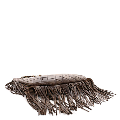 Chanel Calfskin Quilted Into The Fringe Hobo Brown 4 of 10