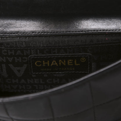 Chanel Lambskin Quilted Mini Chocolate Bar Camellia Flap Black 9 of 11