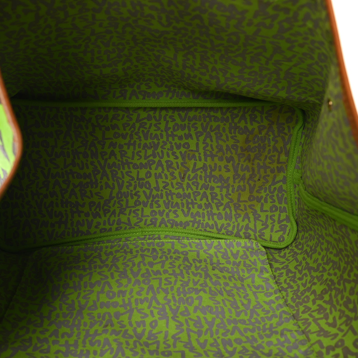 Louis Vuitton Monogram Graffiti Neverfull GM Green 4 of 7