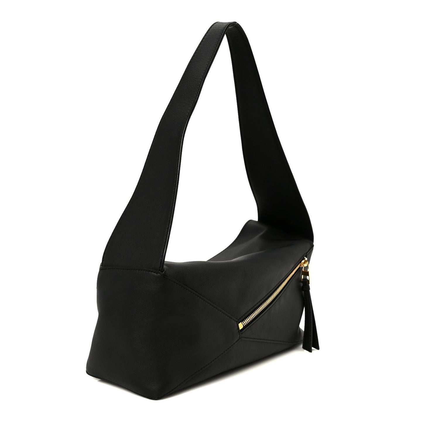Calfskin Puzzle Hobo Black