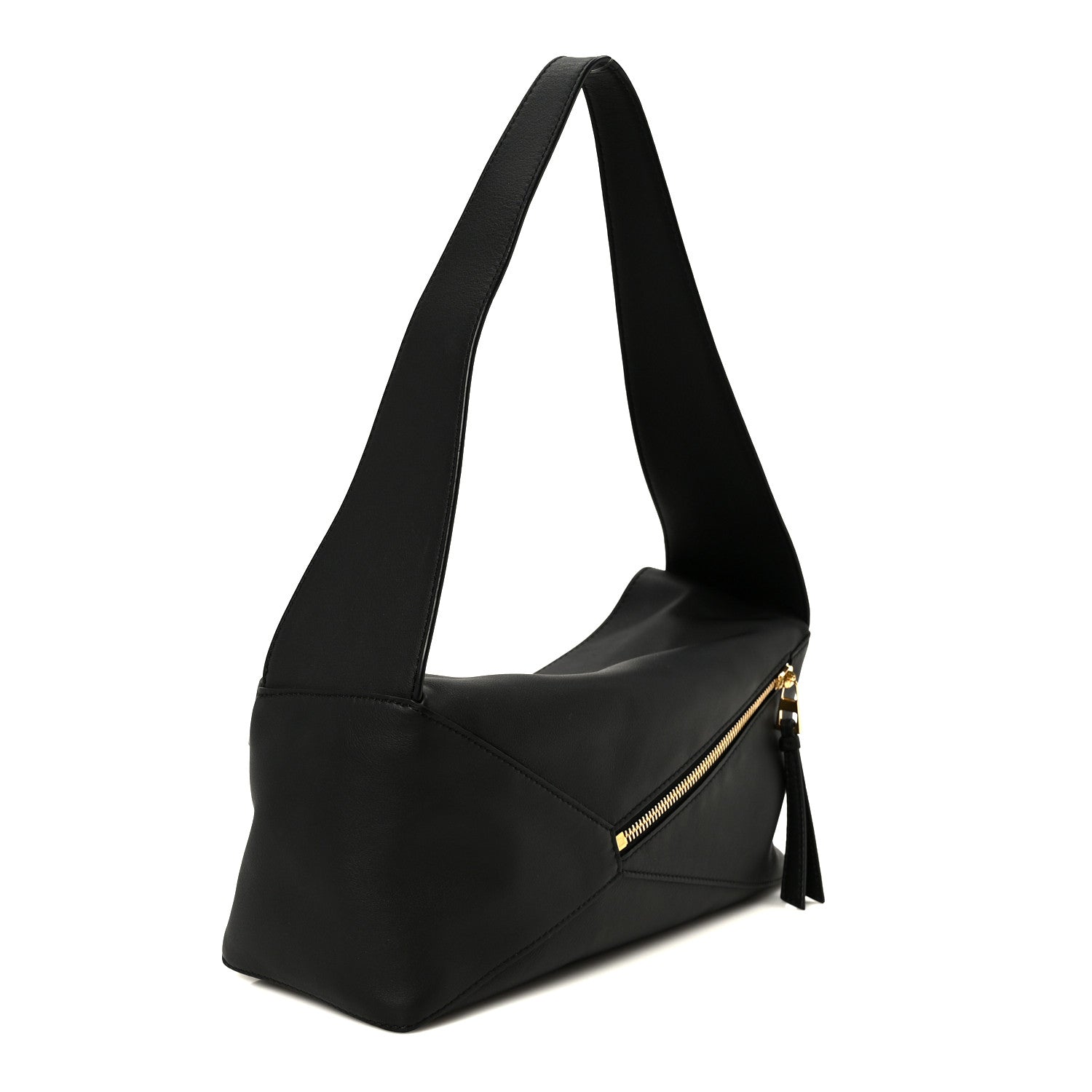 Loewe Calfskin Puzzle Hobo Black 3 of 10
