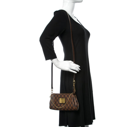 Louis Vuitton Damier Ebene Eva Clutch 2 of 10