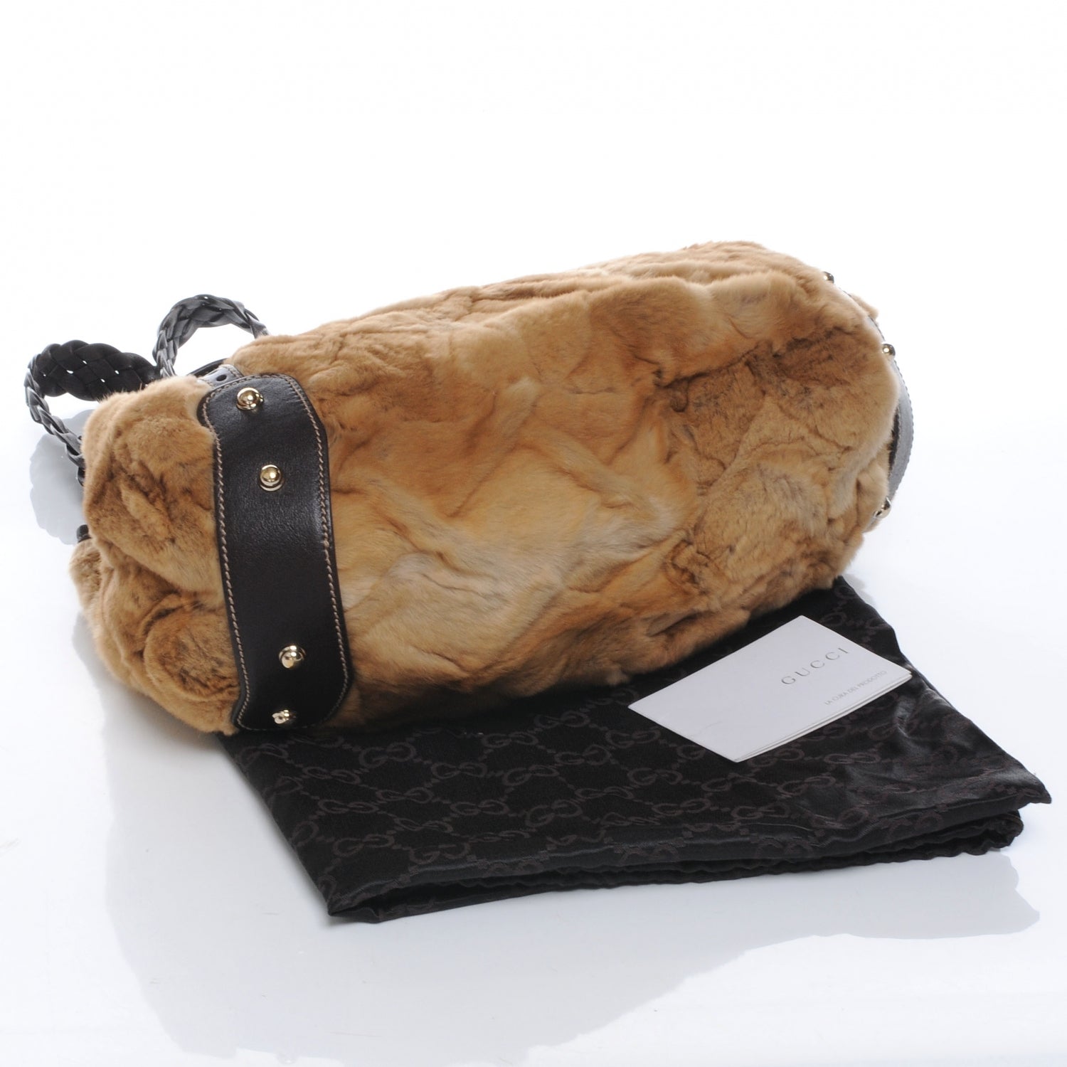 Gucci Mink Fur Leather Medium Pelham Shoulder Bag 4 of 7