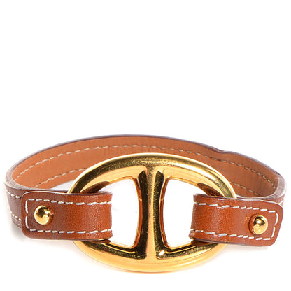 Hermes Natural Tadelakt Granville Bracelet Fauve Medium 1 of 10